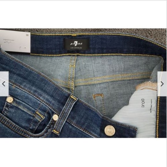 NWT 7 for All Mankind Dojo Wide Leg Jeans 30 Nordica - Picture 13 of 14